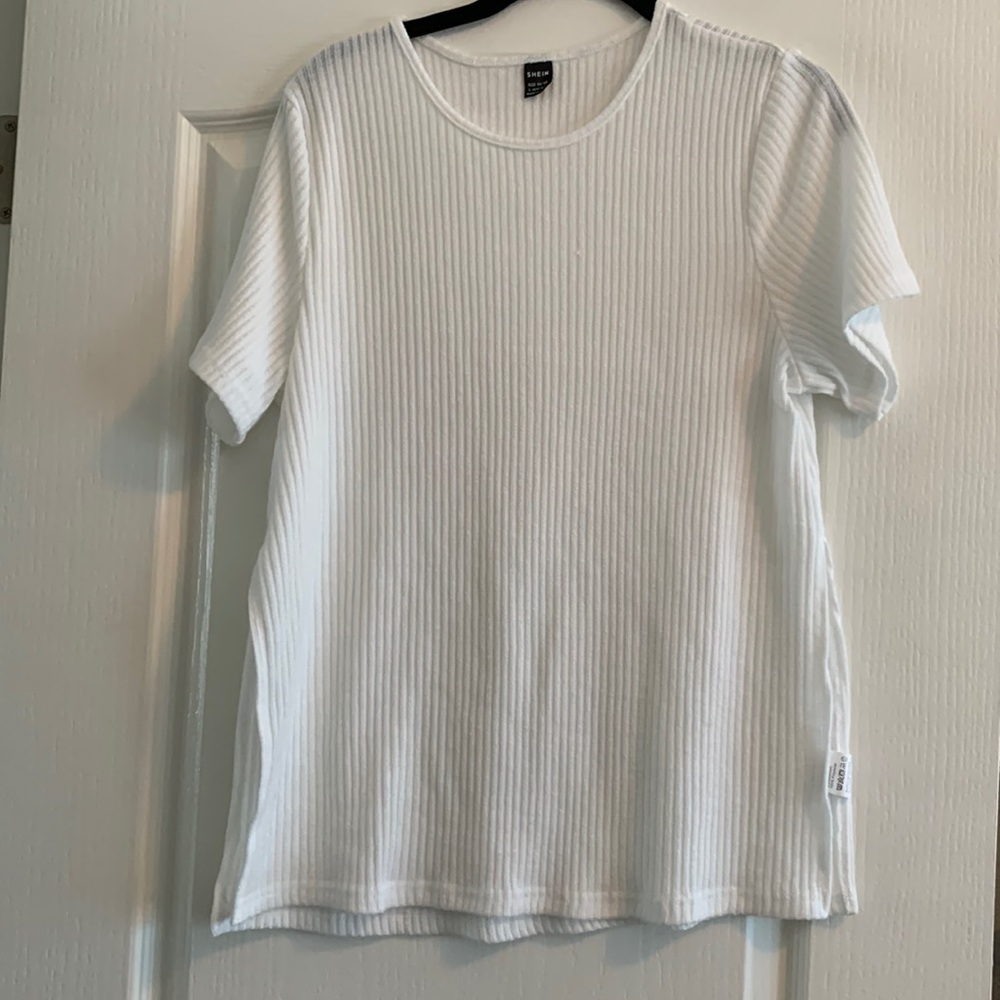 White Shein Tee